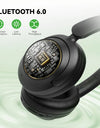 A6 ANC Wireless Bluetooth 6.0 Headphones -48dB Hybrid Active Noise Cancelling Over Ear Headset With Mic Hi-Res LDAC APP