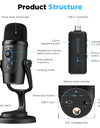 Condenser Wireless Microphone BY-PM500W Professional Mic for PC Laptop Streaming Recording Vocals Voice Gaming Metting