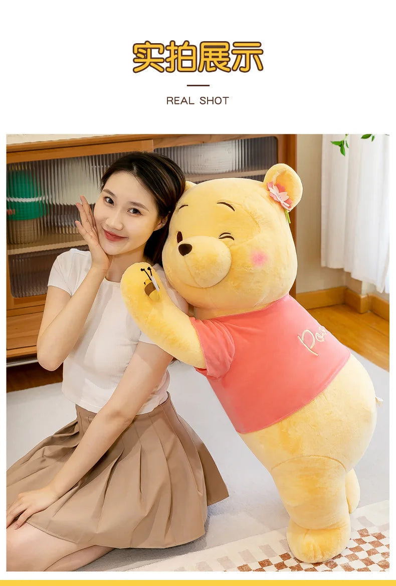 Winnie Bear Plush Stuffed Animal Soft Cartoon Pillow