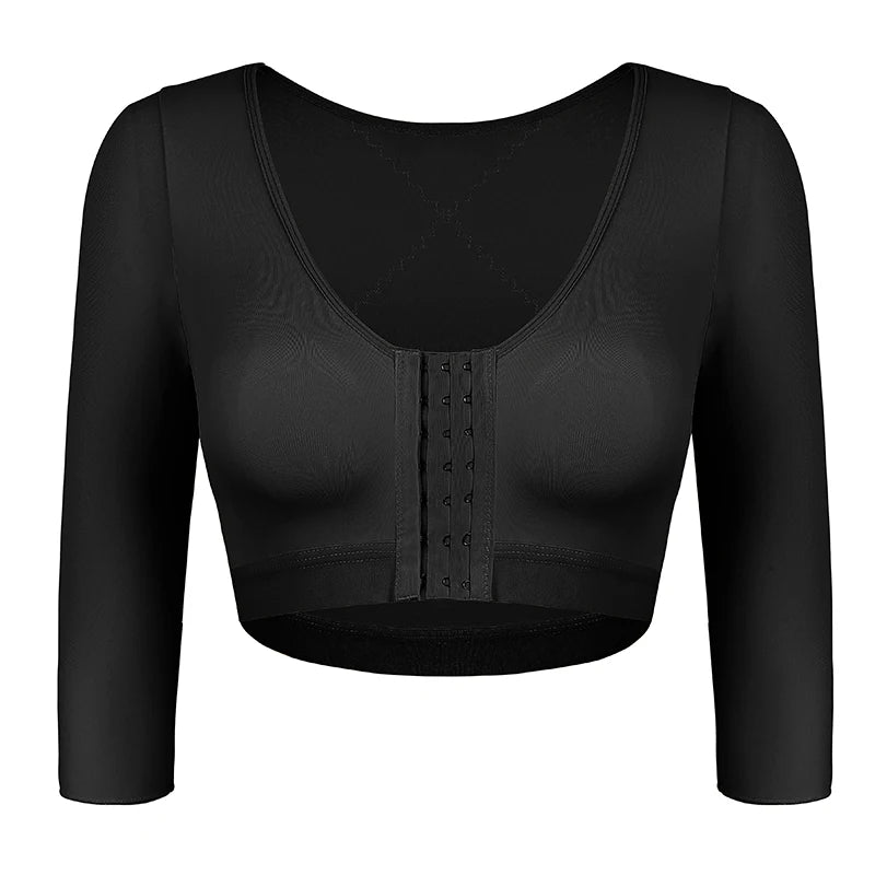 Women Arm Shaper Compression Top – Half Sleeve Posture Corrector Shapewear