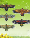 1.1m Eagle Kite With 30 Meter Kite Line Large Eagle Flying Bird Kites Children Gift Family Trips Garden Outdoor Sports DIY Toy