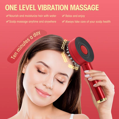 Electric Massage Comb Micro Current  Soothes Scalp EMS Red and Blue Light Spray CombEssential Oil Liquid Applicator