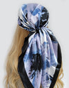 Retro Women Silk Scarf Bandanna Fashion Bohemian Pattern Square Hijab Lady Wrap Headband foulard muffler