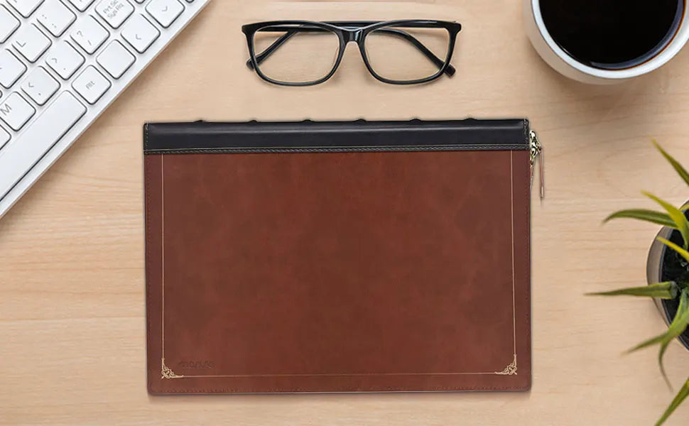 PU Leather Laptop Sleeve for MacBook Air Pro 13 14 15 16 inch M4 M3 M2 M1 A3113 A2681 A2337 A2338 A3112 A3114 A3403 Vintage Cove