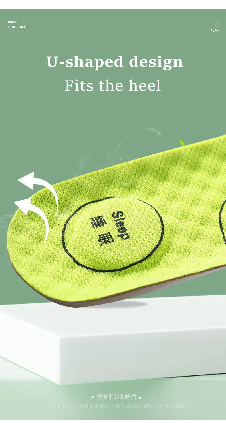 Acupressure on Foot Insoles For Shoes Breathable Deodorant Sport Insoles for Medical Man Women Comfortable Running Shoe Sole