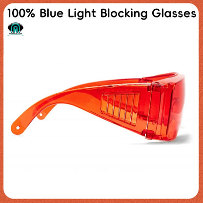 blue light blocking orange-red Lens goggle Glasses 100% Green light Blocking Fashions style Men Women Computer Reading goggle