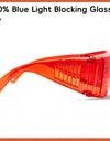 blue light blocking orange-red Lens goggle Glasses 100% Green light Blocking Fashions style Men Women Computer Reading goggle