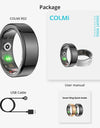 R02 Smart Ring Military Grade Titanium Steel Shell Health Monitoring IP68 & 5ATM Waterproof Multi-sport Modes