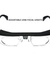 Focus Adjustable Men Reading Glasses Myopia Eyeglasses -6D to +3D Diopters Magnifying Glasses Variable Strength