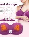 Electronic Massage Bra Electric Breast Massager with 5 Modes Vibrating Hot Compress Breast Instrument