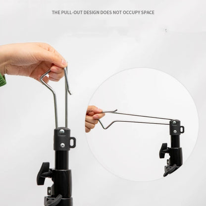 Windshield 213cm Light Stand Tripod 3-Level Adjustable Bold Aluminum Alloy Outdoor Light Stand