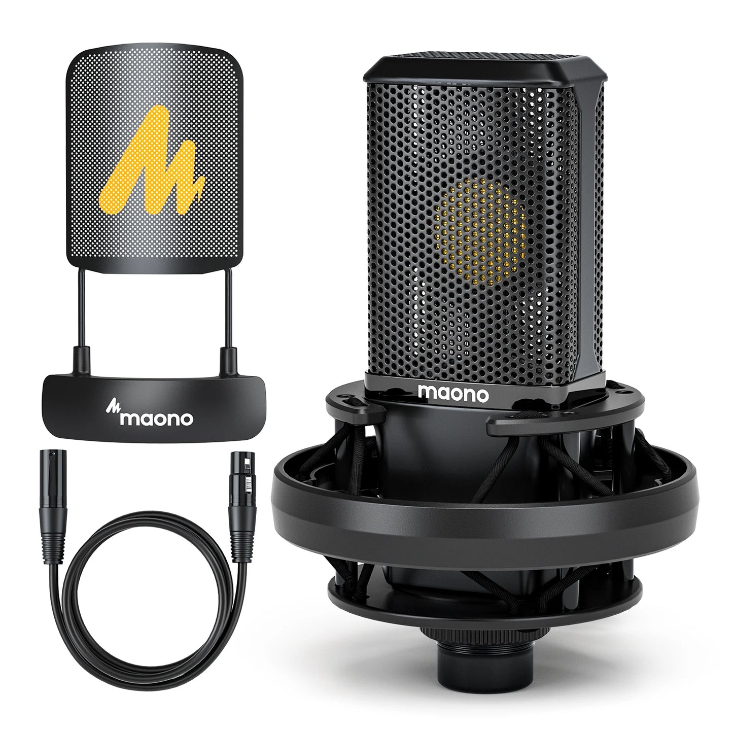 XLR Large Diaphragm Condenser Microphone for Studio Recording Podcasting and Streaming