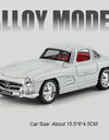 1:32 Scale 300SL GT63 V8 Sports Car Model Toy Metal Die-cast Sound Light Pull Back Vehicles Models Boys Hobby Ornaments Gifts
