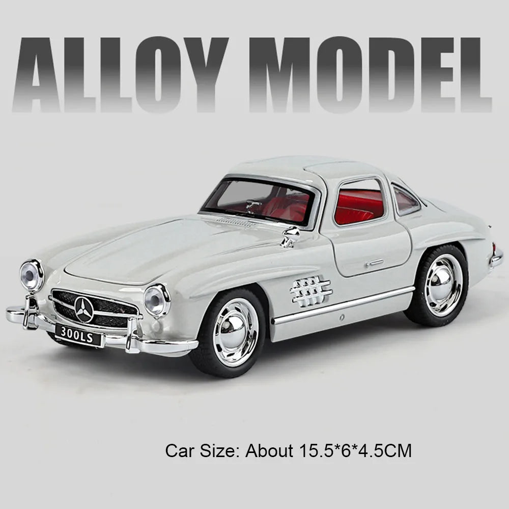 1:32 Scale 300SL GT63 V8 Sports Car Model Toy Metal Die-cast Sound Light Pull Back Vehicles Models Boys Hobby Ornaments Gifts