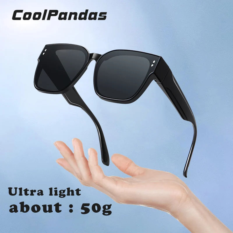 Fit Over Polarized Sunglasses UV400 Anti-Glare Driving Eyewear for Prescription Glasses Men Women