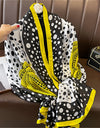 Scarf Spring Summer Women Beach Sunscreen Shawl Quality Silk Lady Popular Print Scarves Hijab