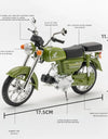 1/10 Scale Honda JiaLing JH-70 Alloy Classic Motorcycle Toys Diecast Simulation Metal Motorcycle Sound and Light Model