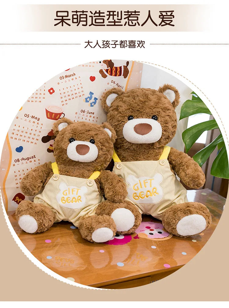 Kawaii Plush Teddy Bear Sitting Posture Stuffed Doll Soft Cute Cuddly Toy for Kids Birthday Xmas Gift Large Small Size Wholesale