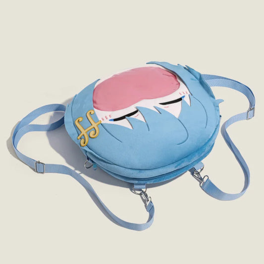 Anime Character Plush Backpack Large Capacity Casual Shoulder Bag