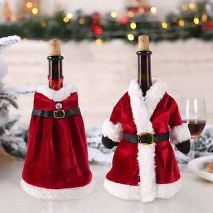 Christmas Wine Bottle Cover Merry Christmas Decorations