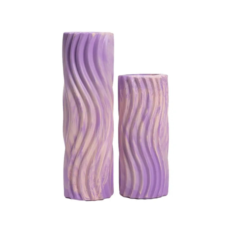 3D Water Ripple Yoga Column EVA Foam Shaft Contrasting Color PVC Yoga Column Fitness Muscle Massage Relaxation Equipment