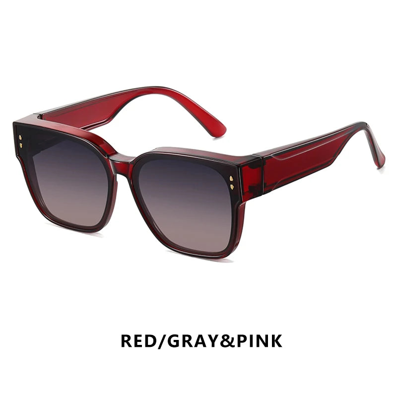 Fit Over Polarized Sunglasses UV400 Anti-Glare Driving Eyewear for Prescription Glasses Men Women
