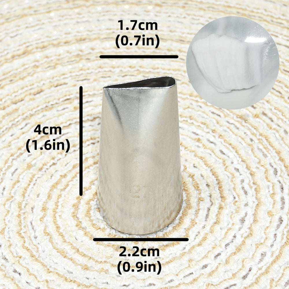 Multiple Large Metal Cake Cream Decoration Tips Pastry Tools Stainless Steel Piping Icing Nozzle Cupcake Head Dessert Decorators