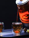 2/4/6pcs Screw Thread Espresso Cups Set Double Wall Glass Coffee Mugs Set 80ml Shot Glass Insulated Teacup Coffee Accessories