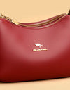 Cowhide Crossbody Bag  Straps Tote Lady Shoulder Bags Leather Messenger Bag