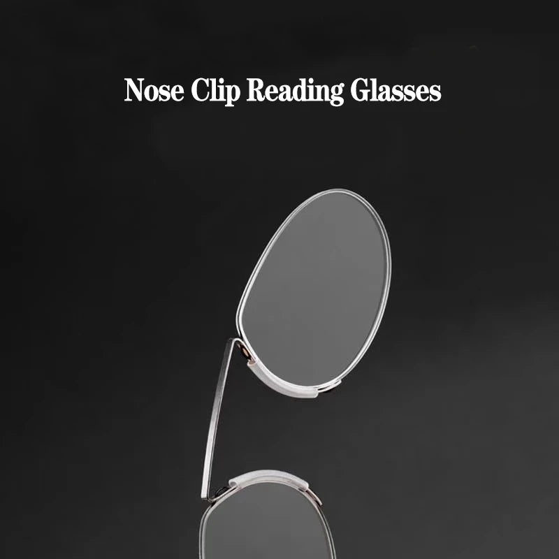 Foam Nose Glasses Pince-Nez Clip Reading Glasses Foam Magnifier Glasses Men Magnifying Portable Legless Glasses