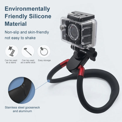 Lazy Neck Bracket POV View Mount with Phone Clamp for GoPro Action Cameras for iPhone SmarPhones