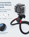 Lazy Neck Bracket POV View Mount with Phone Clamp for GoPro Action Cameras for iPhone SmarPhones