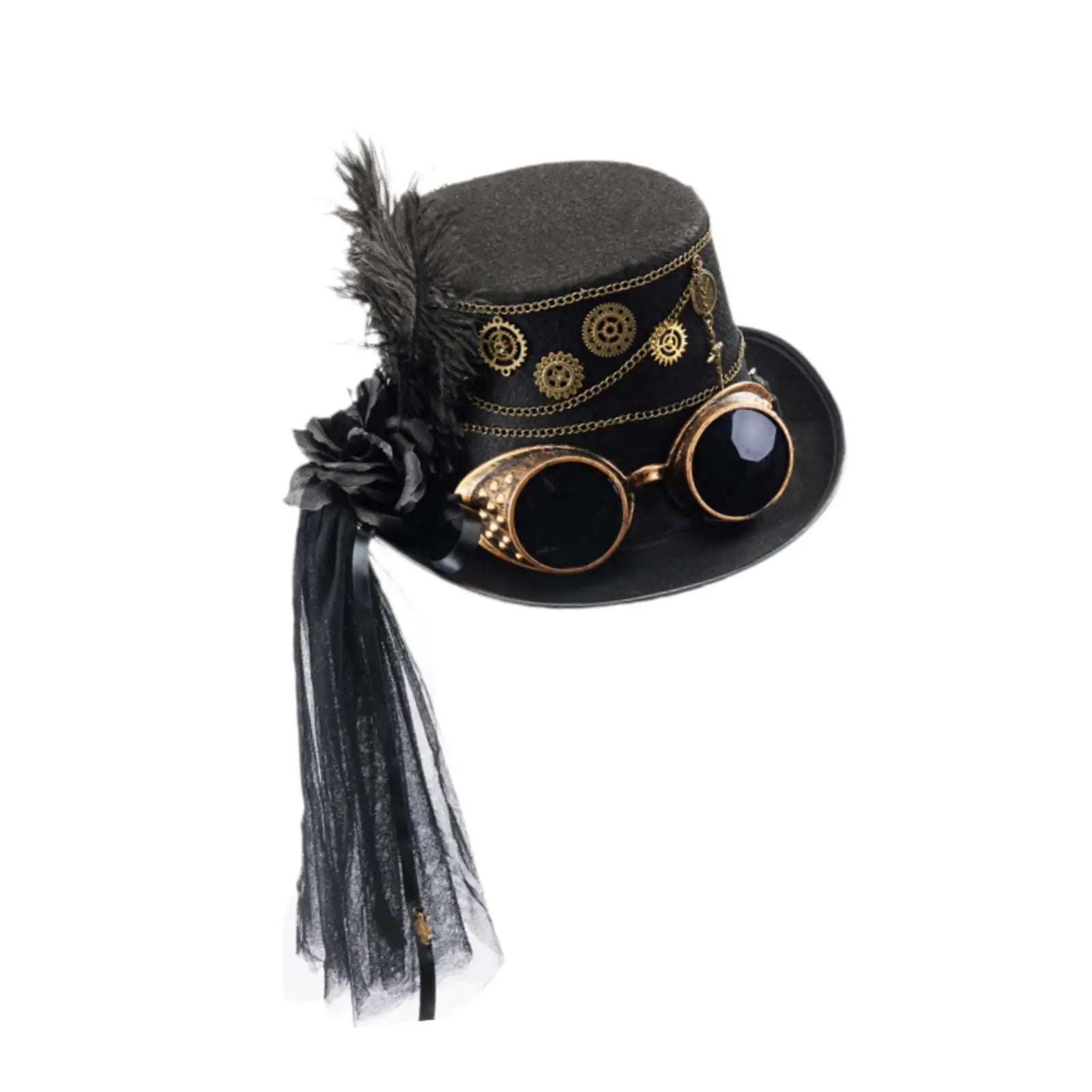 Steampunk Top Hat Jazz Decoration Fancy Dress up for Carnival Party Role Playing