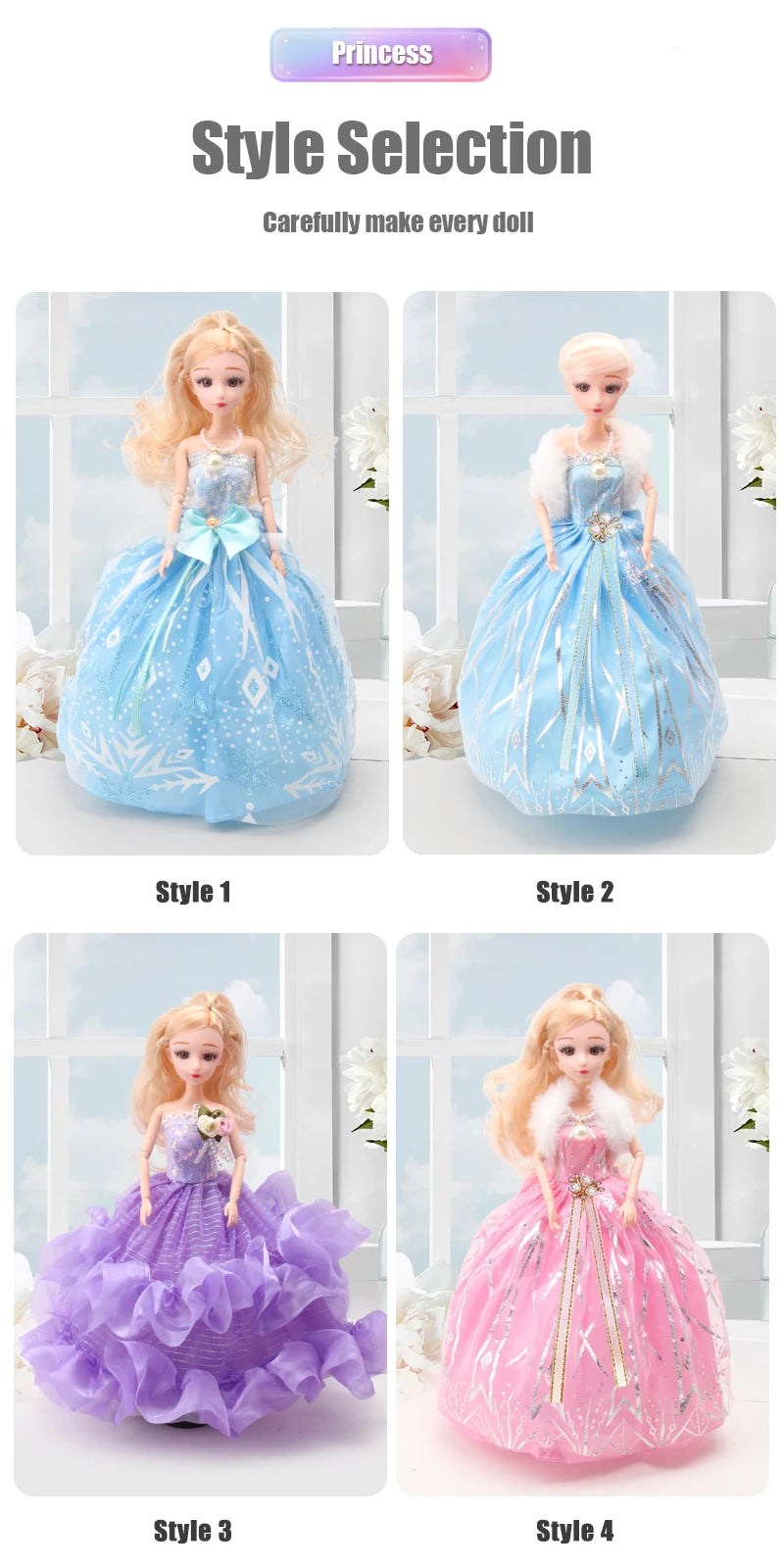 12 Inch/31 Cm Electric Universal Walking Doll With Music And Dance, Wedding Dress Princess