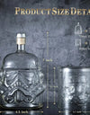 750ml Wine Glass Set Storm Trooper Helmet Whiskey Decanter White Soldier Liquor Bottle Wine Glass Accessories Creative Men Gift