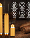 Scotte Aluminum Humidor Cigar Tube Storage, Moisture-Proof Cigar Case, Smoking Accessories