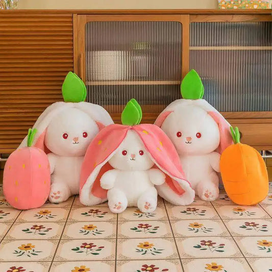 Strawberry Bunny Rabbit Plush Stuffed Doll Toy