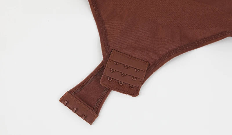 Women Sleeveless Crew Neck Shapewear Bodysuit – Tummy Control Thong Body Shaper