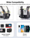 Adjustable Body Mount Belt Chest Strap with J Hook Mount & Long Screw & Phone Clamp for iPhone for Gopro Action Camera