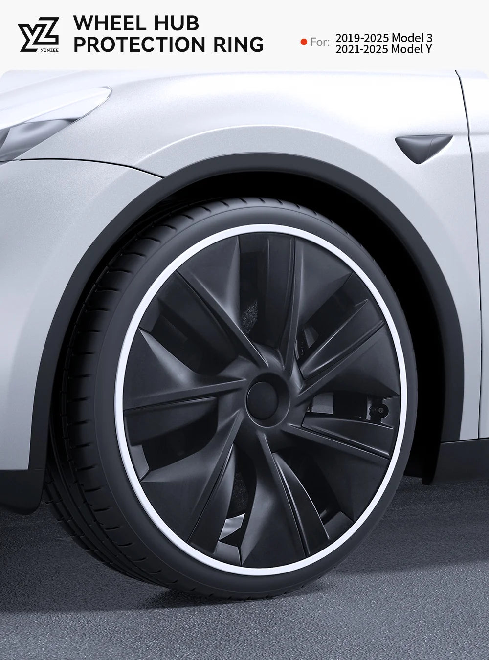 Wheel Hub Protection Ring Rim Cover for Tesla Model 3 and Model Y 2019 2025 19 to 20 Inch High Performance