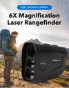 USB Type-C 1300yard Rechargeable Golf Laser Rangefinder Hunting 750yard Telescope With Flag-Lock Vibration Distance Meter