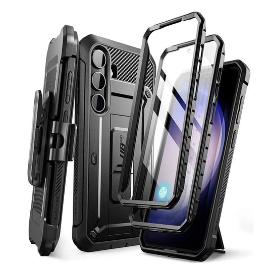 For Samsung Galaxy S24 Case UB Pro Heavy Duty Rugged Case with 2 Front Frames Built-in Screen Protector & Kickstand