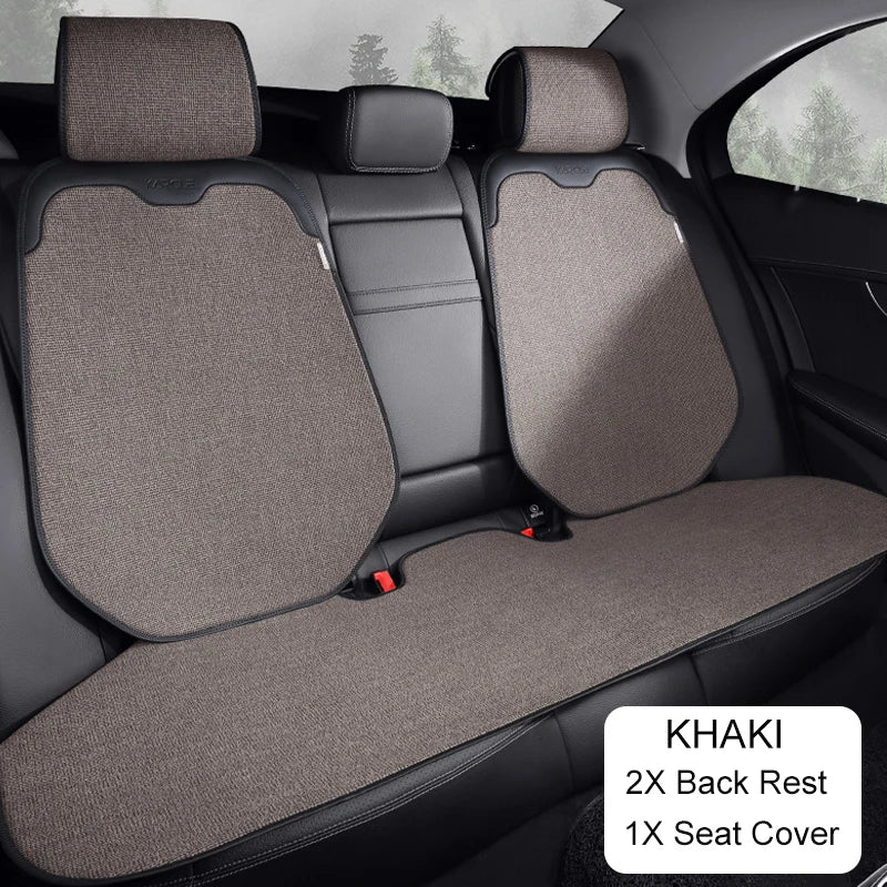 Car Seat Cover Linen Cotton Set Car Seat Cushion Soft Universal Seat Cushion Chair Protector Pads Auto Seats Cover Accessories