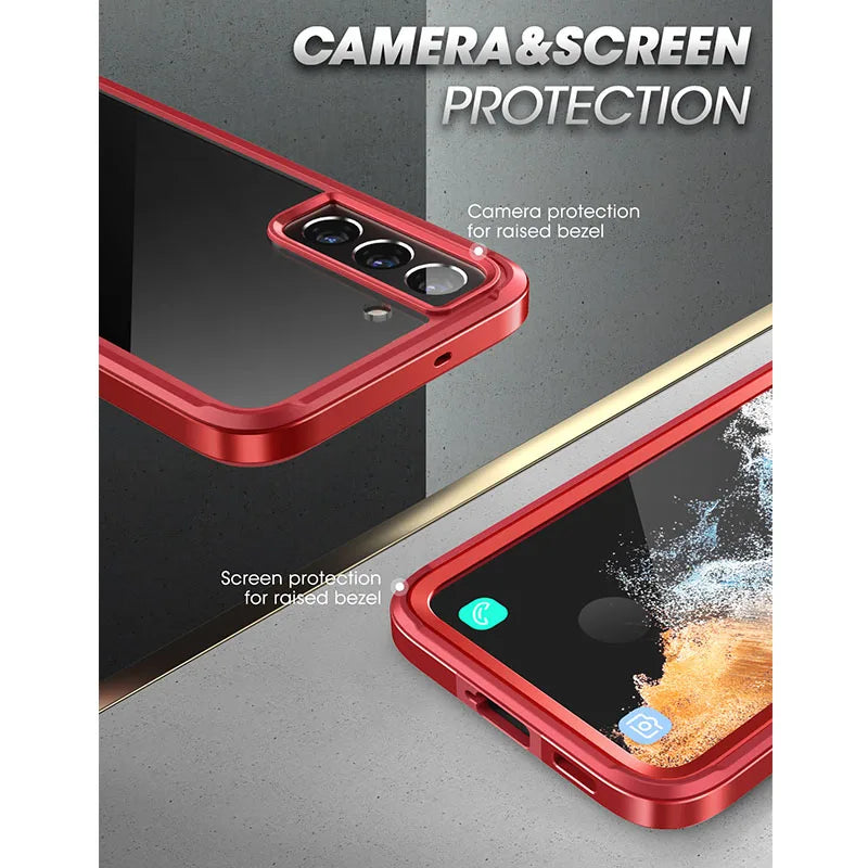 For Samsung Galaxy S22 Plus Case 2022 Release UB Edge Pro Slim Frame Clear Back Cover WITH Built-in Screen Protector