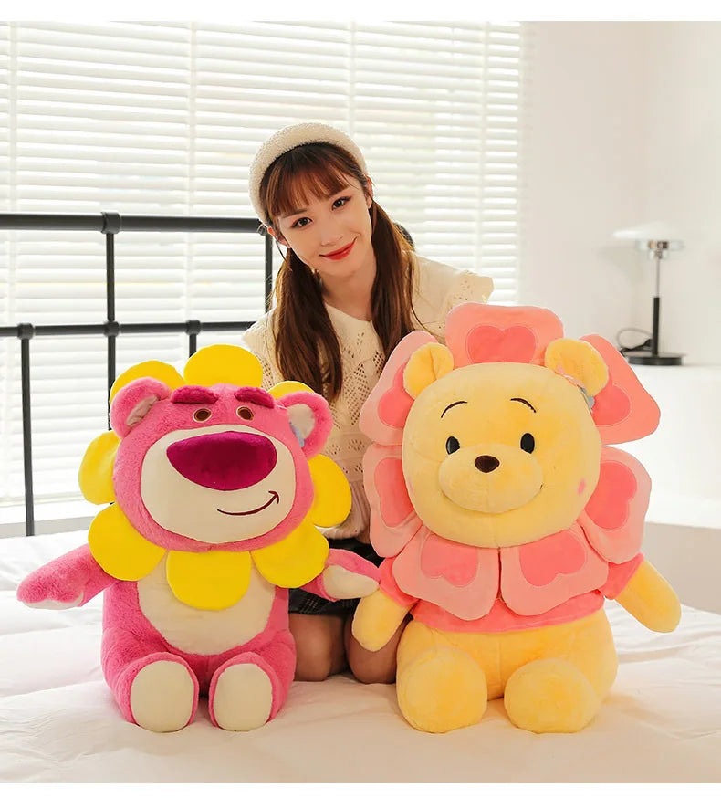 Sunflower Fairy Strawberry Bear Plush Stuffed Doll Toy