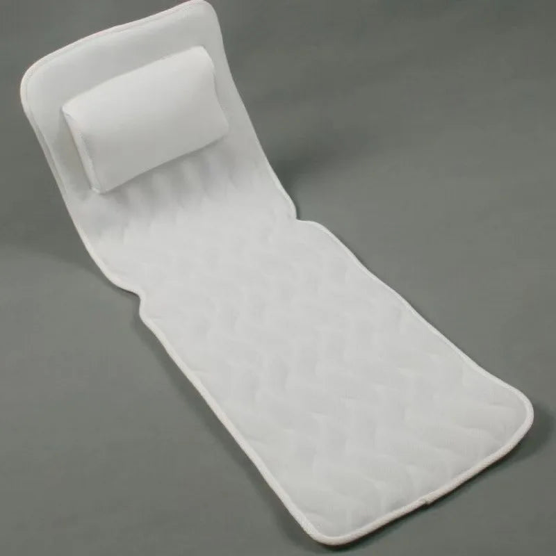 Full Body Bath Pillow Non-slip Bathtub Cushion Bath Tub Headrest Waist Pillow Breathable Bath Mat For Any Tub
