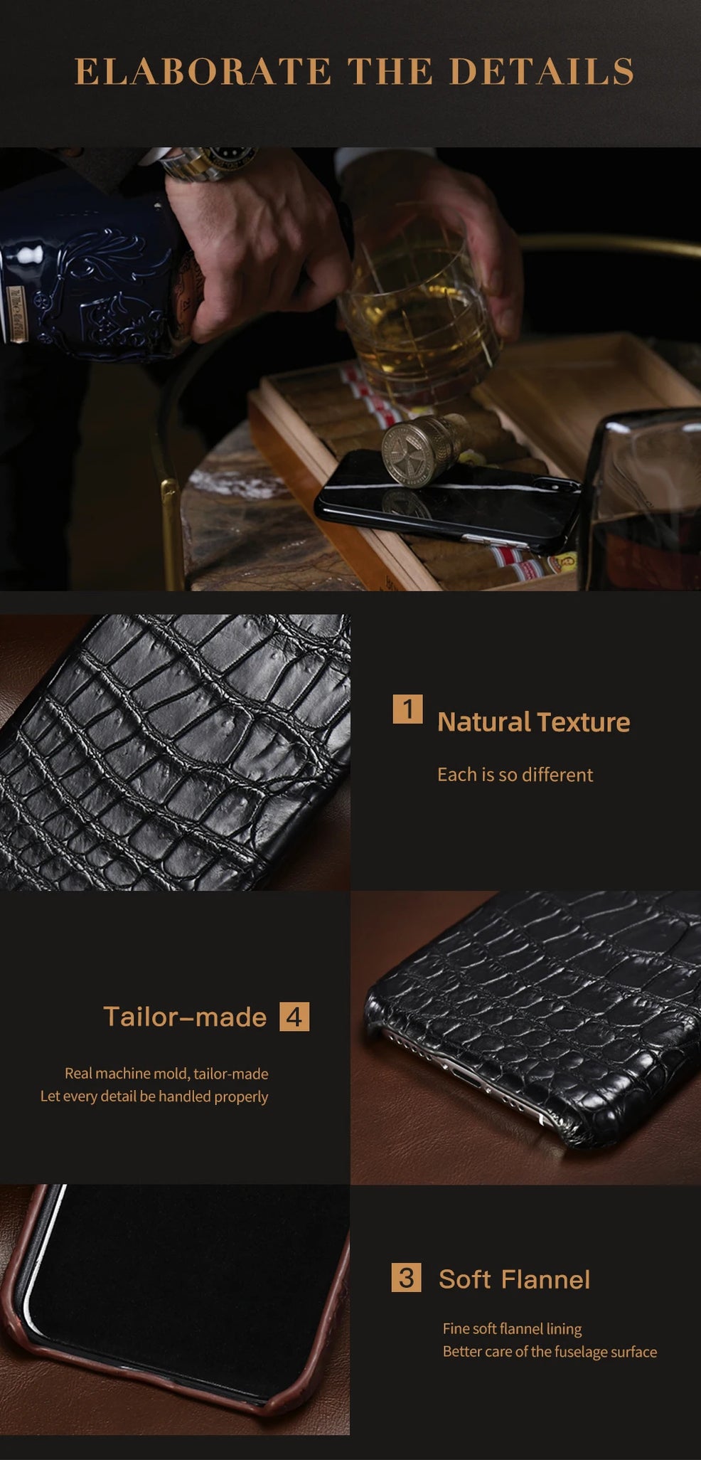 Crocodile Real Leather Cases for iPhone 16 15 Pro Max 14 pro max Genuine Leather Fundas Back Bover