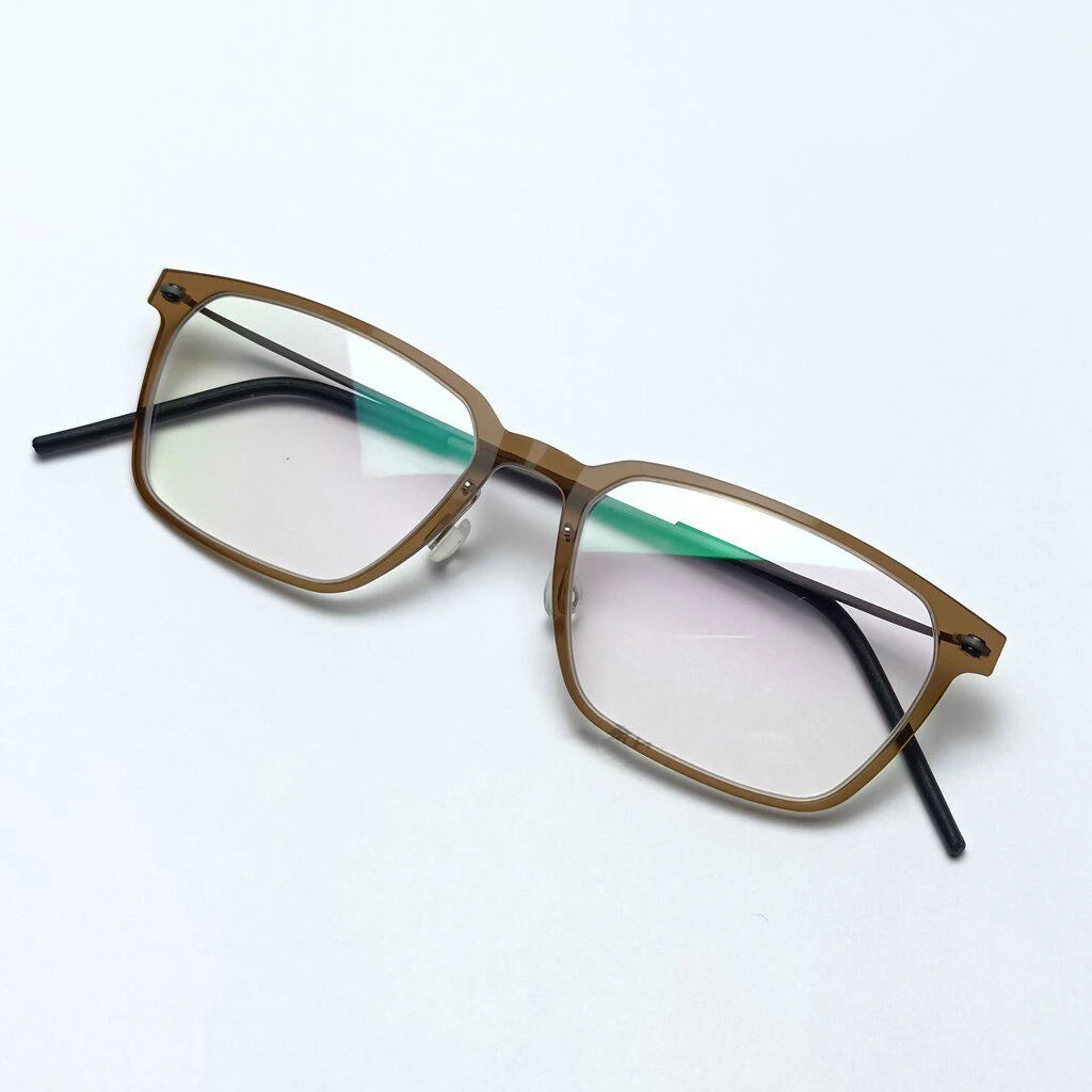 Rectangle Titanium Acetate Ultralight Eyeglasses Frame