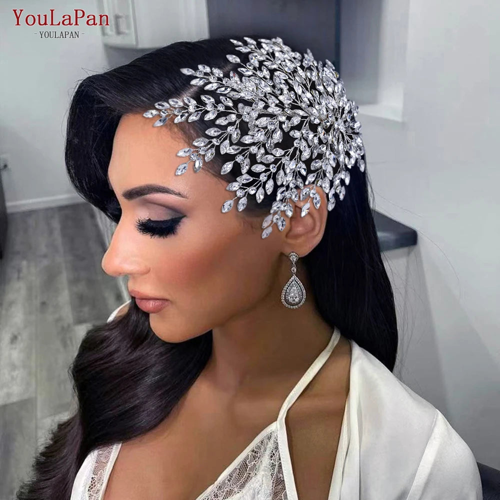 Rhinestone Bridal Hair Piece Bling Wedding Bridesmaid Headwear Hair Accessories