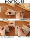Lots Disposable Teabags Biodegradable Paper Tea Filter Bags with String Heal Seal Empty Drawstring Spice Loose Leaf Tea Powder